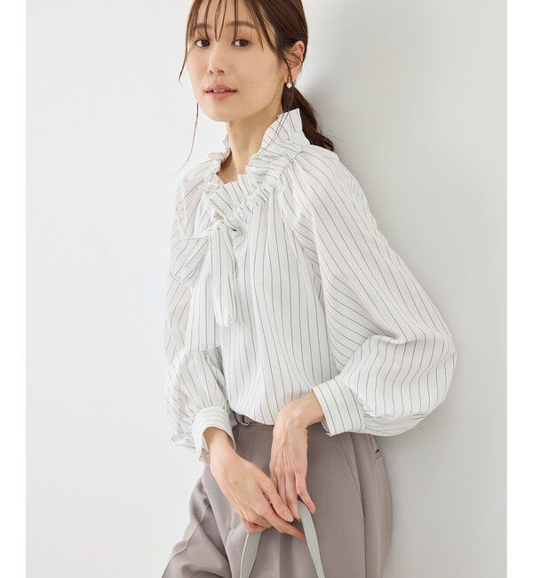Rope&rsquo;Picnic「ネックコンシャスデザインシャツ/イージーケア」|シャツ・ブラウス|