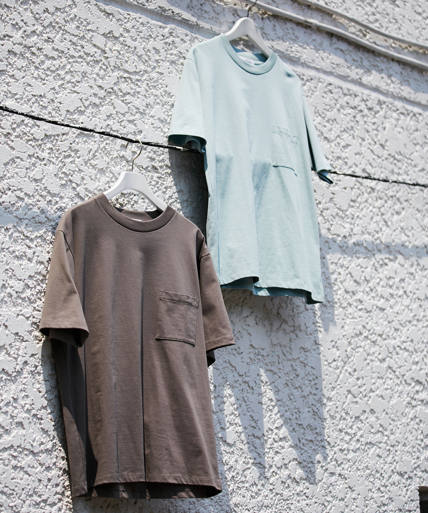 ADAM ET ROPE'「〈汗染み防止〉スエット ガード ベーシック ポケット Tシャツ」|Tシャツ・カットソー|