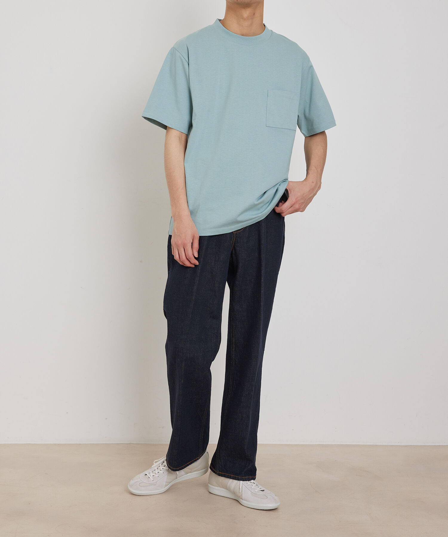 ADAM ET ROPE'「〈汗染み防止〉スエット ガード ベーシック ポケット Tシャツ」|Tシャツ・カットソー|