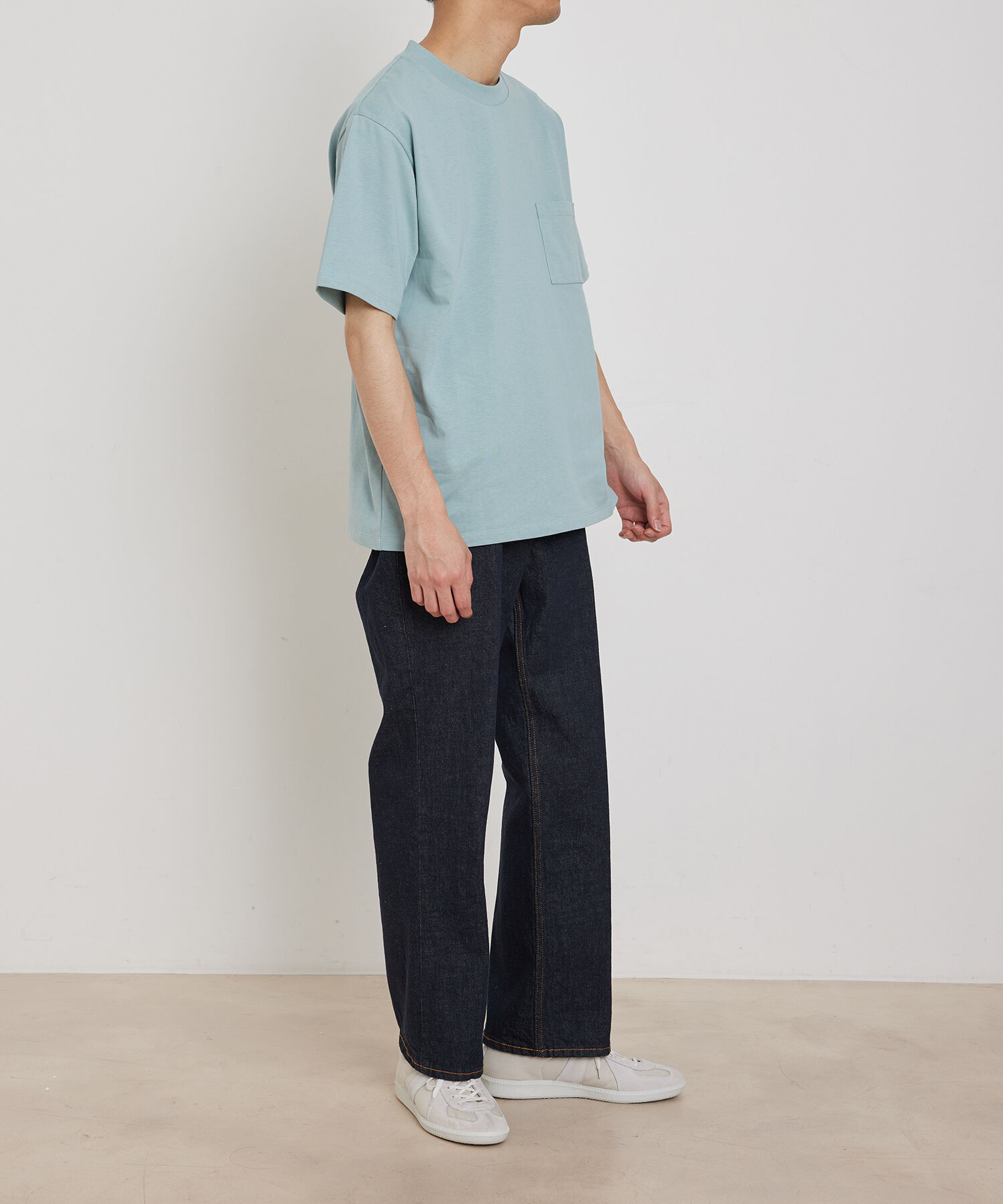 ADAM ET ROPE'「〈汗染み防止〉スエット ガード ベーシック ポケット Tシャツ」|Tシャツ・カットソー|