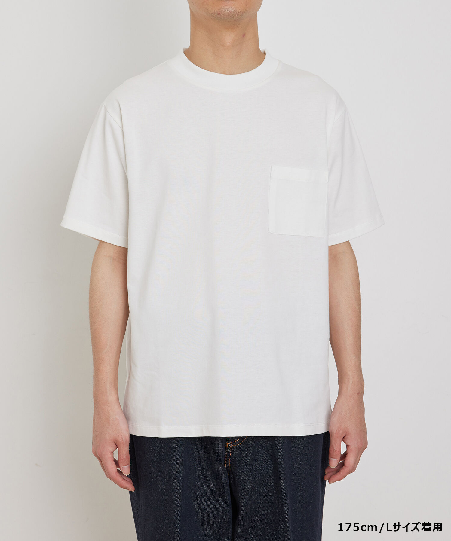 ADAM ET ROPE'「〈汗染み防止〉スエット ガード ベーシック ポケット Tシャツ」|Tシャツ・カットソー|