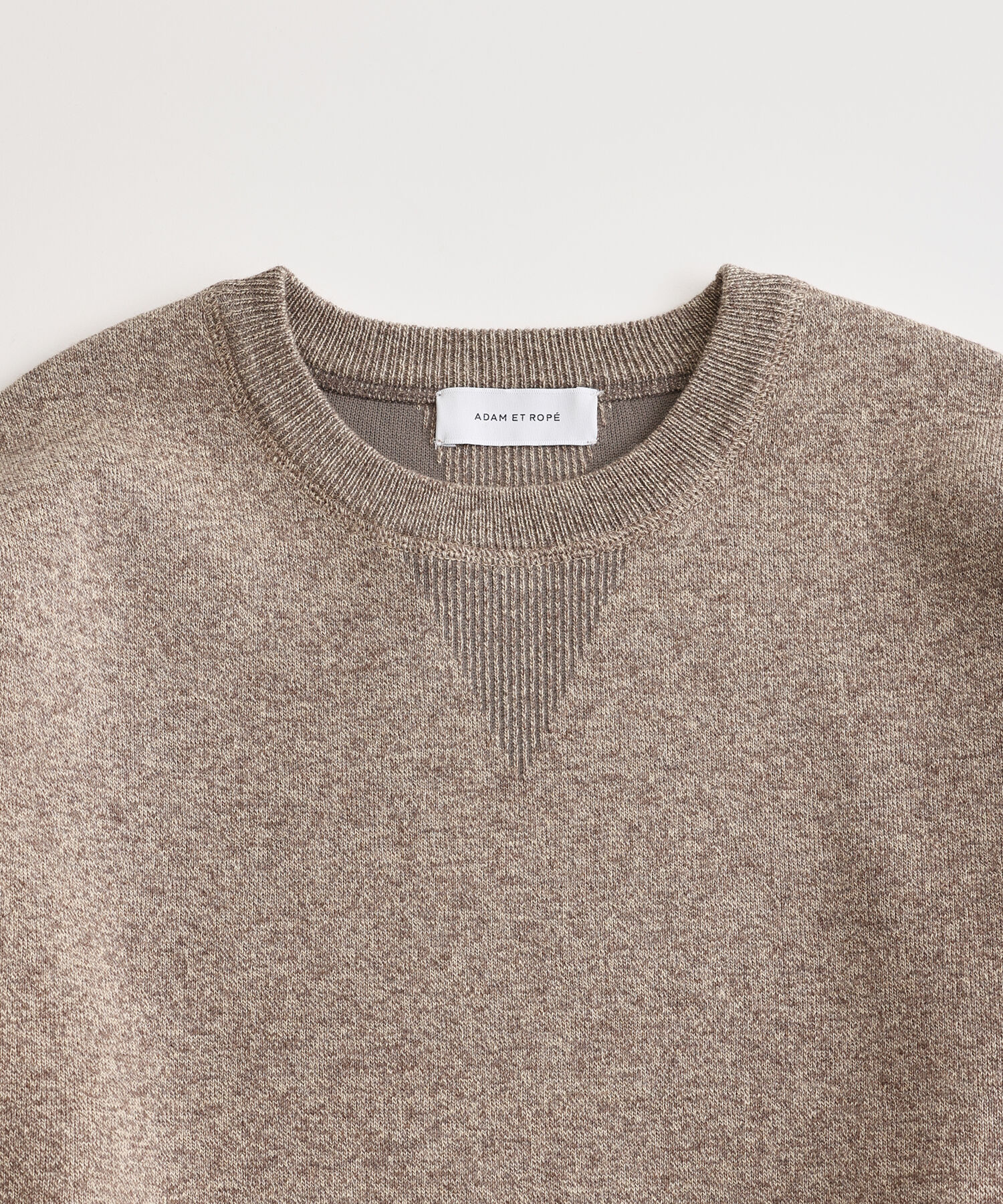 ADAM ET ROPE'「杢スウェット クルーネック ニットプルオーバー / ヘビーウエイト / ユニセックス」|ニット・セーター|