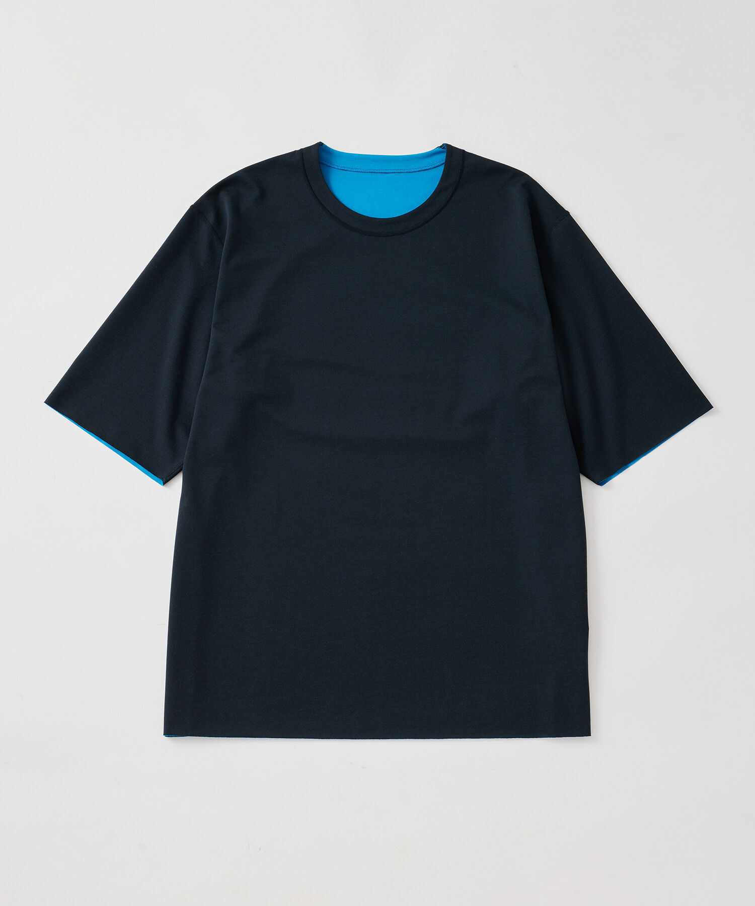 ADAM ET ROPE'「《定番》ハイゲージ シャンブレー リバーシブル Tシャツ」|Tシャツ・カットソー|