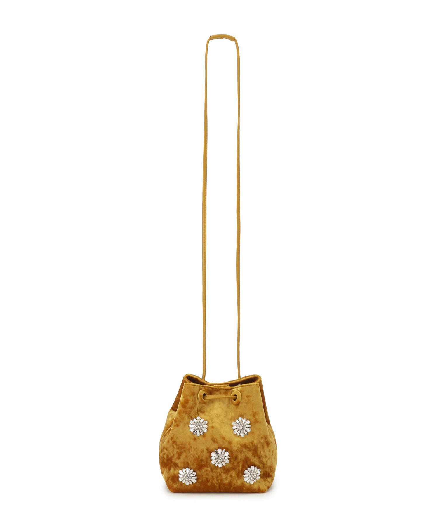 ADAM ET ROPE'「【サステナブル】ビジュー2WAY巾着バッグ」|ショルダー・メッセンジャー|