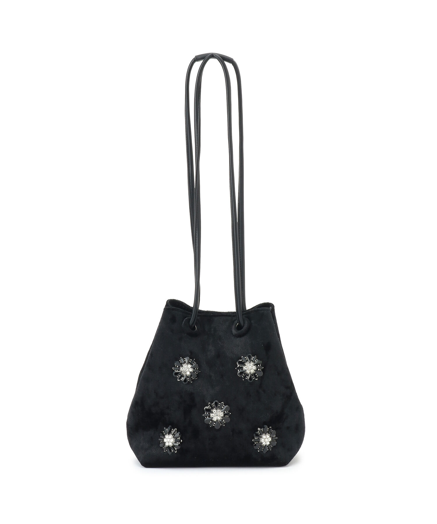 ADAM ET ROPE'「【サステナブル】ビジュー2WAY巾着バッグ」|ショルダー・メッセンジャー|