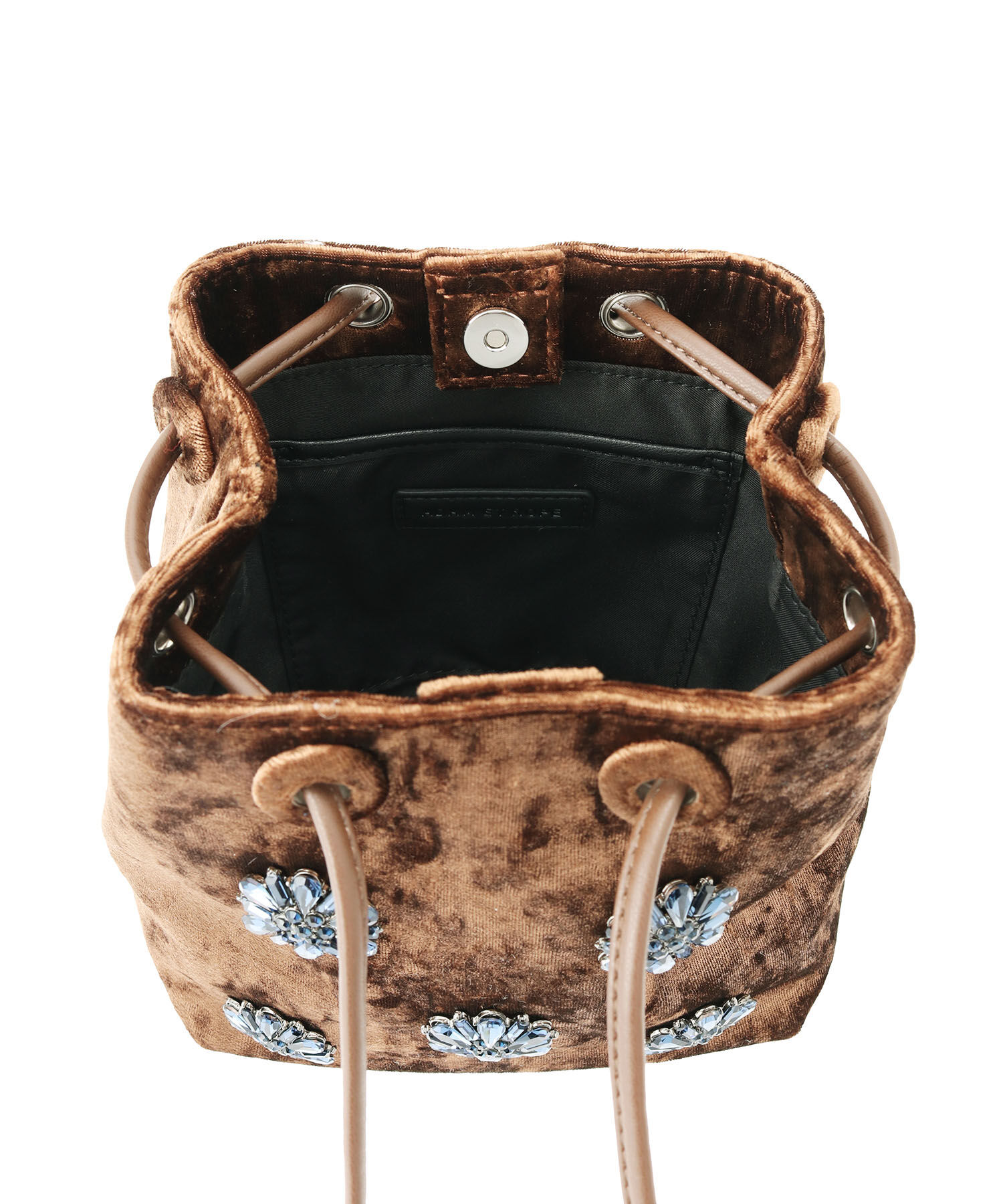 ADAM ET ROPE'「【サステナブル】ビジュー2WAY巾着バッグ」|ショルダー・メッセンジャー|