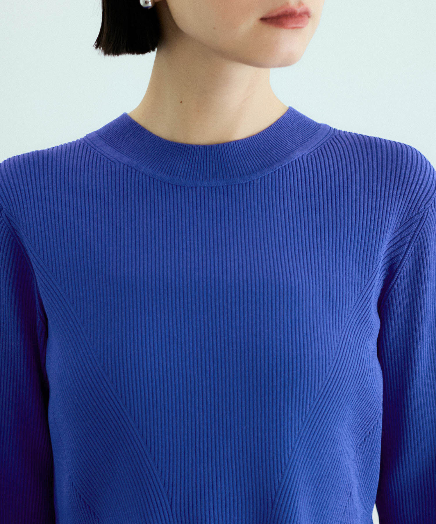 ADAM ET ROPE'「【サステナブル】・【オケージョン】・【洗える】ペプラムコンビニットプルオーバー」|ニット・セーター|