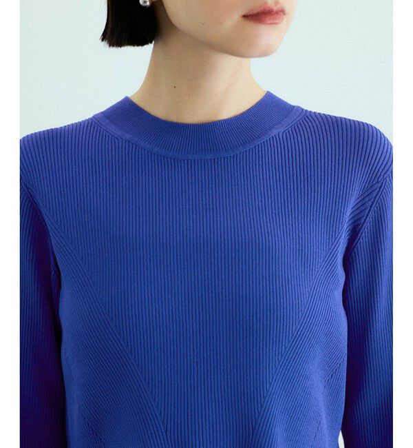 ADAM ET ROPE'「【サステナブル】・【オケージョン】・【洗える】ペプラムコンビニットプルオーバー」|ニット・セーター|