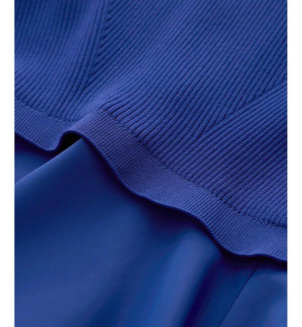 ADAM ET ROPE'「【サステナブル】・【オケージョン】・【洗える】ペプラムコンビニットプルオーバー」|ニット・セーター|