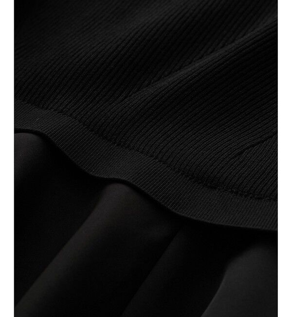 ADAM ET ROPE'「【サステナブル】・【オケージョン】・【洗える】ペプラムコンビニットプルオーバー」|ニット・セーター|