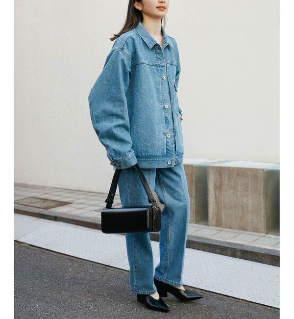 ADAM ET ROPE'「ブリーチ ストレート スラックスデニム / ADAM ET ROPE' JEANS -IMAG-」|デニム|