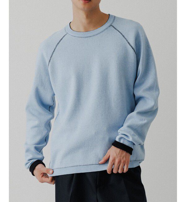 ADAM ET ROPE'「《リバーシブル》カシミヤブレンド ニットプルオーバー」|ニット・セーター|