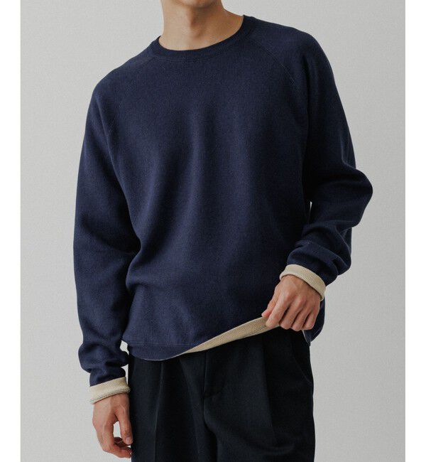 ADAM ET ROPE'「《リバーシブル》カシミヤブレンド ニットプルオーバー」|ニット・セーター|