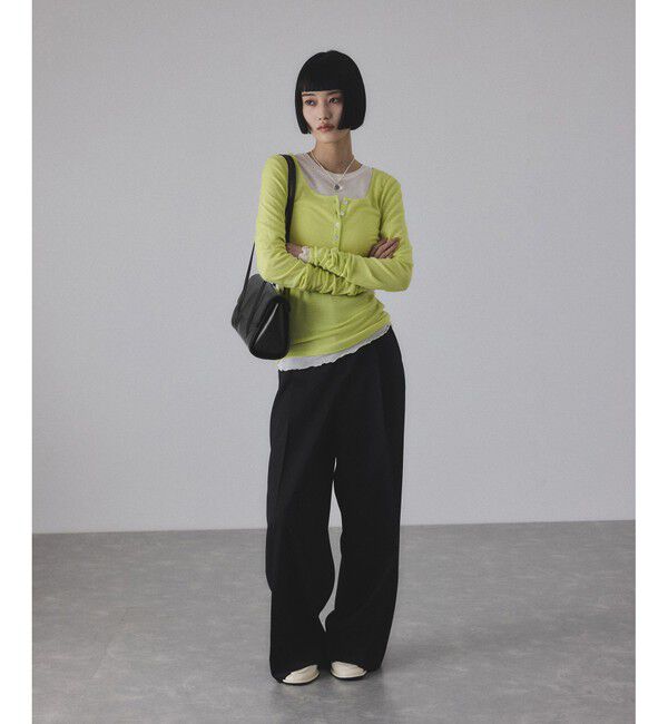 ADAM ET ROPE'「フラップロングハンドルバッグ」|ショルダー・メッセンジャー|