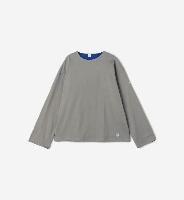 ORCIVAL「ORCIVAL | コットン天竺 ボートネックプルオーバー MEN」|Tシャツ・カットソー|GREY系2