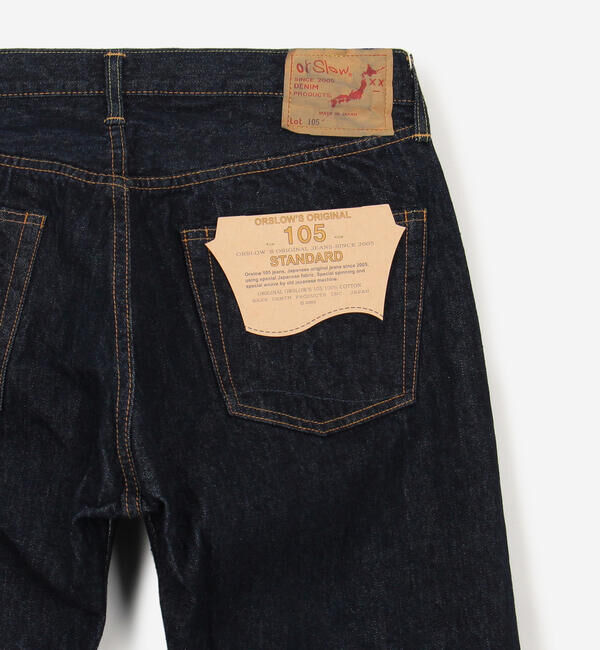  「orSlow | 105 STANDARD SELVEDGE DENIM MEN」|デニム|