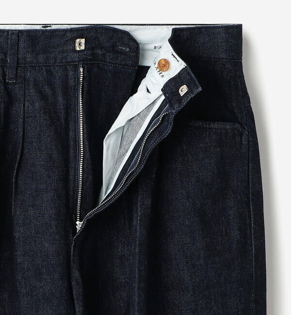  「FARAH | ツータック ワイドデニムパンツ MEN」|デニム|