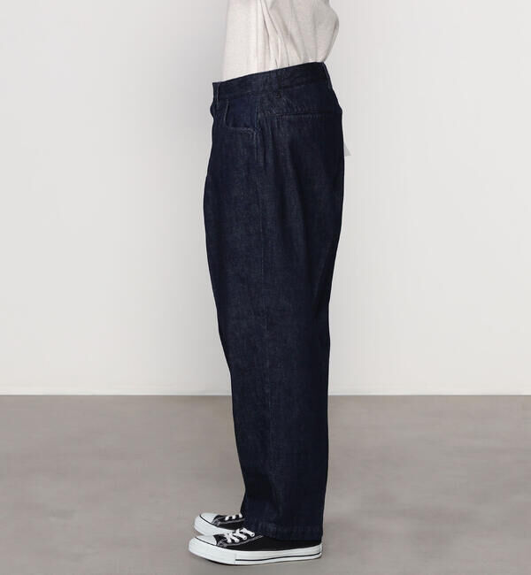  「FARAH | ツータック ワイドデニムパンツ MEN」|デニム|