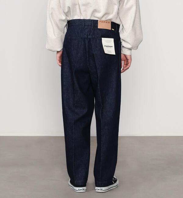  「FARAH | ツータック ワイドデニムパンツ MEN」|デニム|