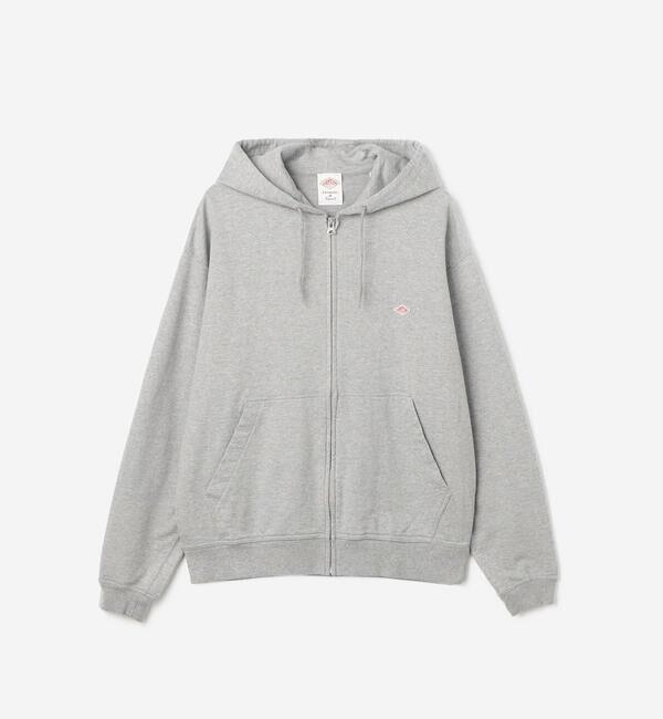 DANTON「DANTON | コットンテリー ジップパーカー MEN」|スウェット・ジャージ|GREY