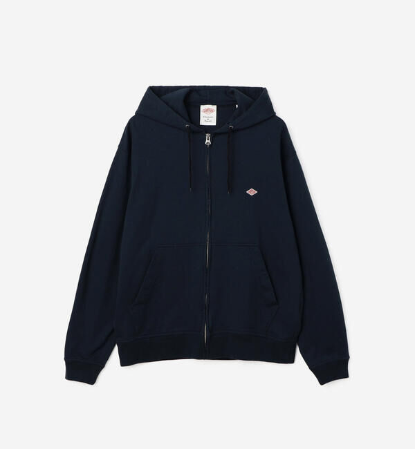 DANTON「DANTON | コットンテリー ジップパーカー MEN」|スウェット・ジャージ|NAVY