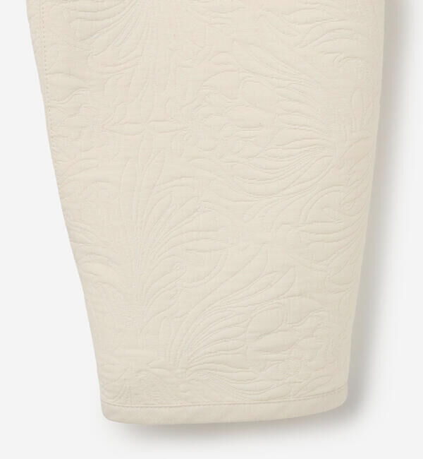 ORCIVAL「ORCIVAL | コットンポリジャカード ラウンドネックジャケット WOMEN」|ノーカラージャケット|