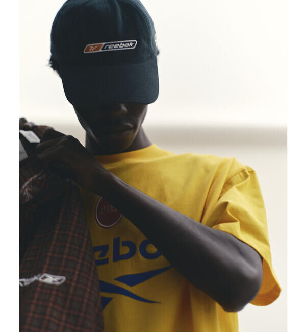  「SEDAN ALL-PURPOSE | Reebok 6パネル ロゴ刺繍キャップ MEN」|キャップ・キャスケット|BLUE