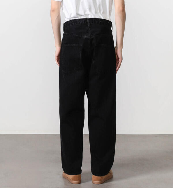  「SCYE BASICS | セルビッチ ワイドデニム Black MEN」|デニム|