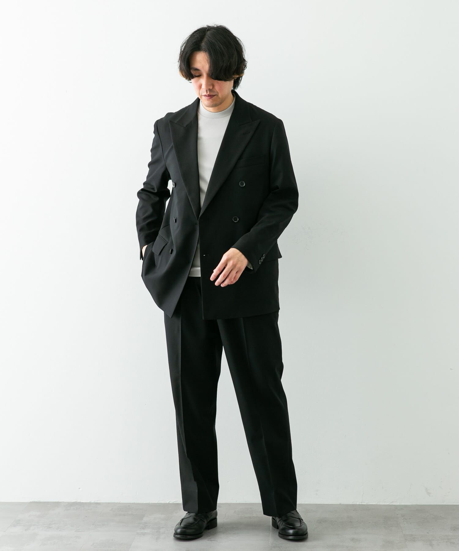 URBAN RESEARCH DOORS「『イージーケア』LIFE STYLE TAILOR　ストレッチオックス2タックパンツ」|スラックス|