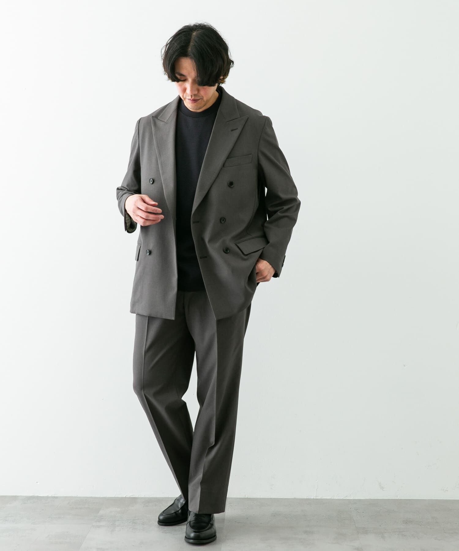 URBAN RESEARCH DOORS「『イージーケア』LIFE STYLE TAILOR　ストレッチオックス2タックパンツ」|スラックス|