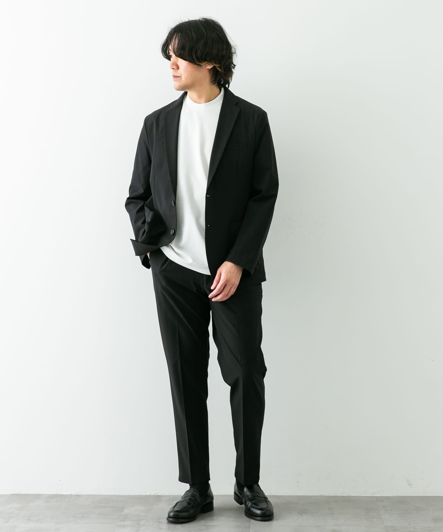 URBAN RESEARCH DOORS「『ｲｰｼﾞｰｹｱ』LIFE STYLE TAILOR ﾘｯﾌﾟｽﾄｯﾌﾟﾅｲﾛﾝｽﾄﾚｯﾁ 」|スラックス|
