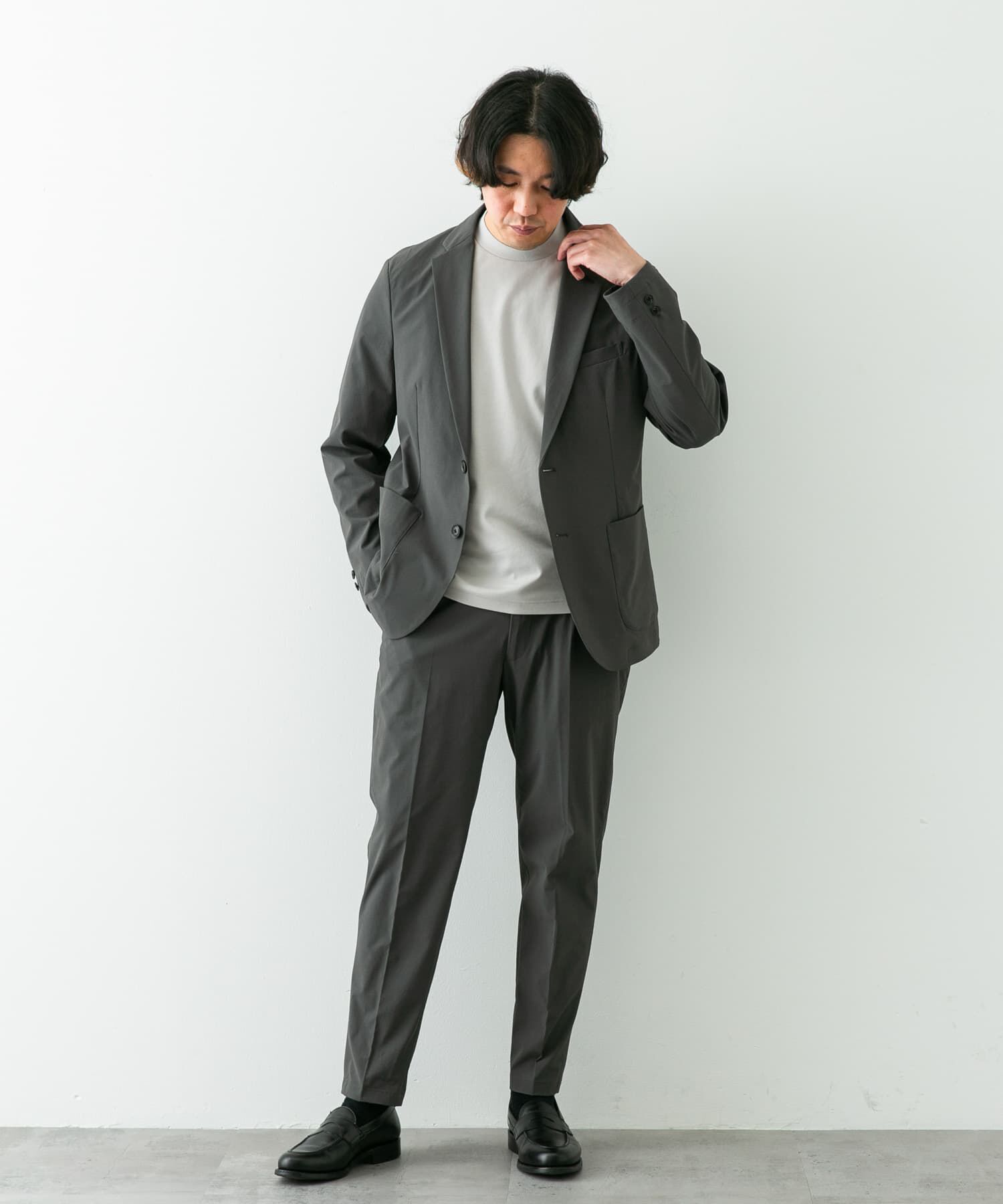 URBAN RESEARCH DOORS「『ｲｰｼﾞｰｹｱ』LIFE STYLE TAILOR ﾘｯﾌﾟｽﾄｯﾌﾟﾅｲﾛﾝｽﾄﾚｯﾁ 」|スラックス|