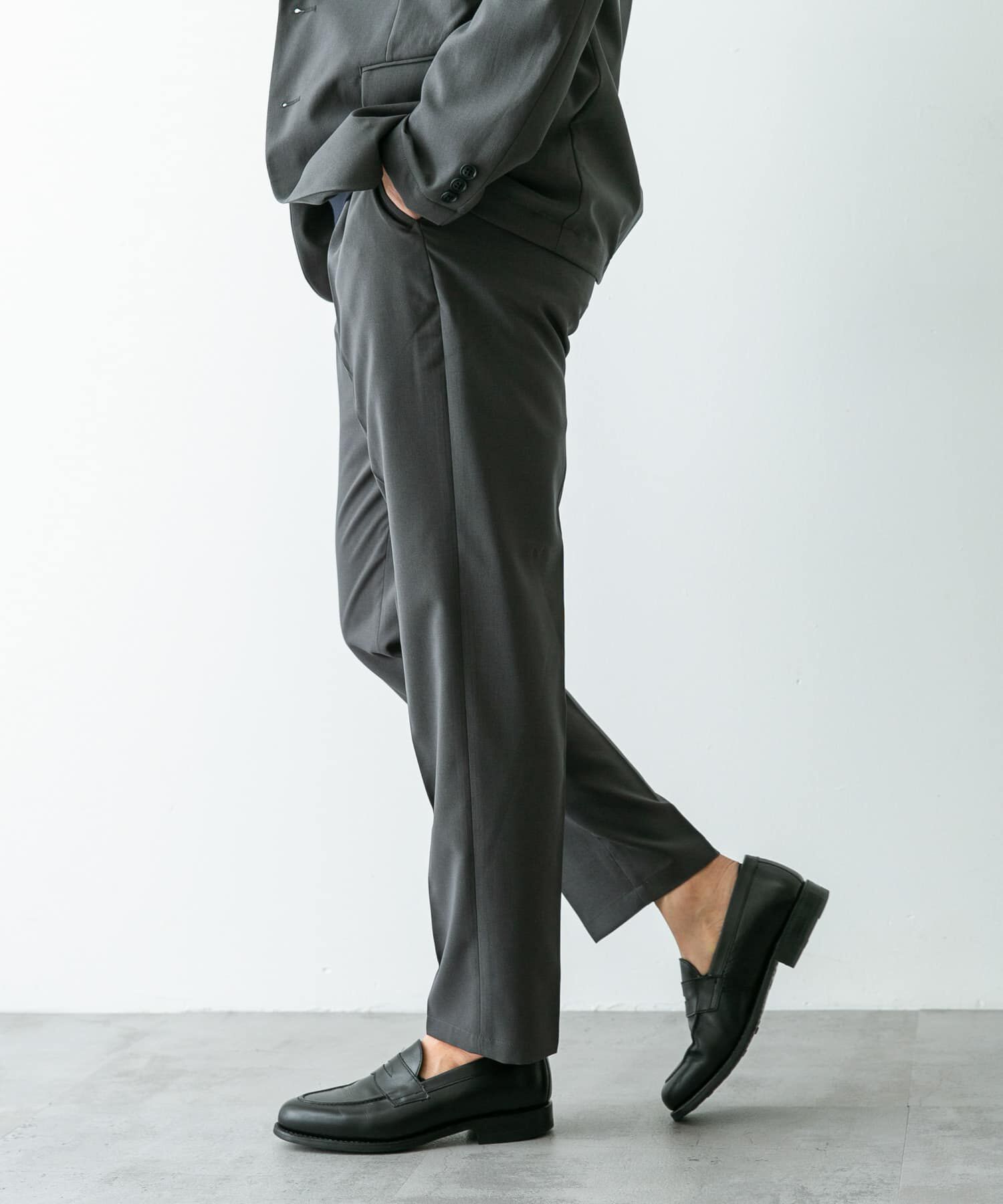 URBAN RESEARCH DOORS「『イージーケア』LIFE STYLE TAILOR　メランジトロストレッチパンツ」|スラックス|