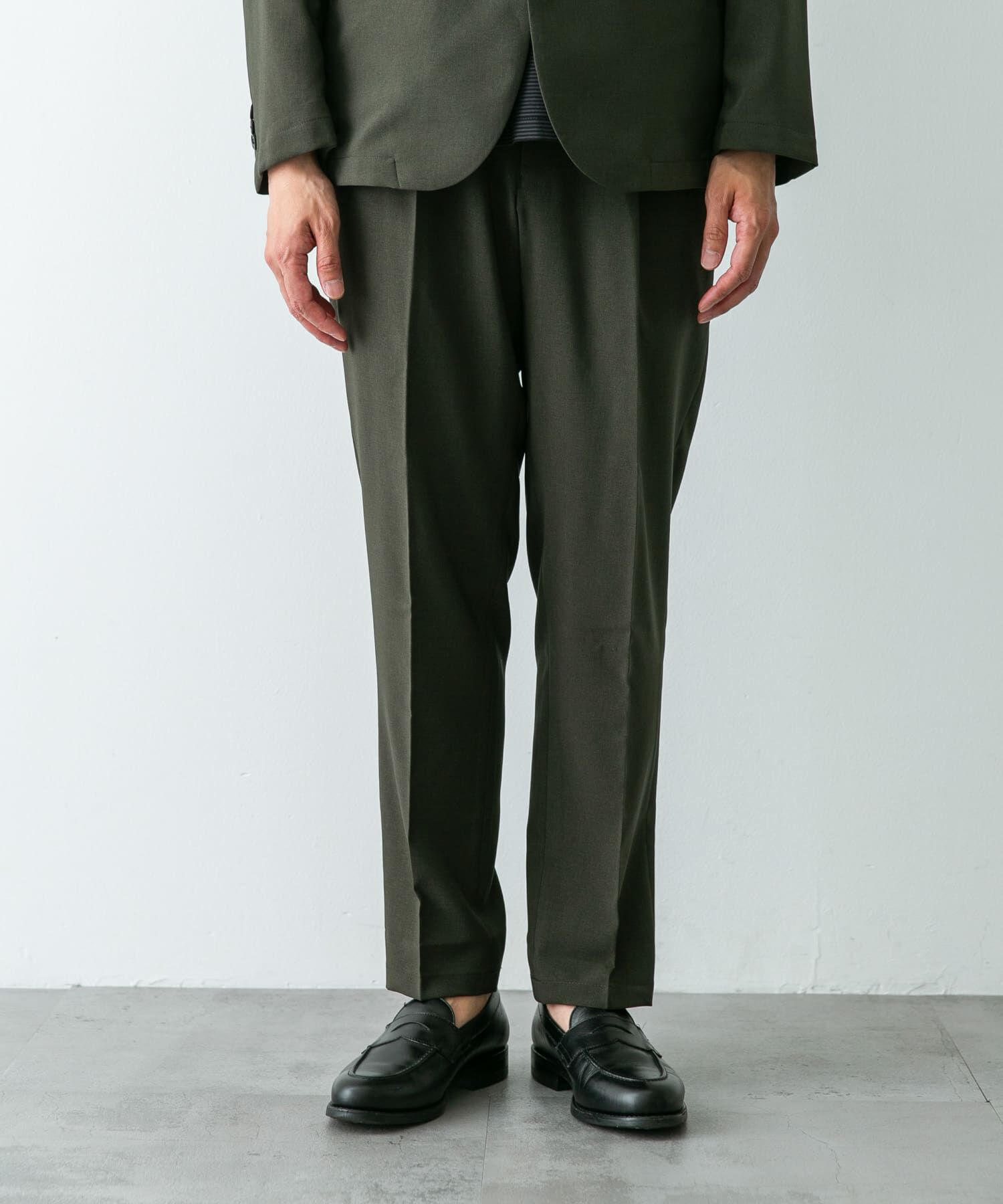 URBAN RESEARCH DOORS「『イージーケア』LIFE STYLE TAILOR　メランジトロストレッチパンツ」|スラックス|