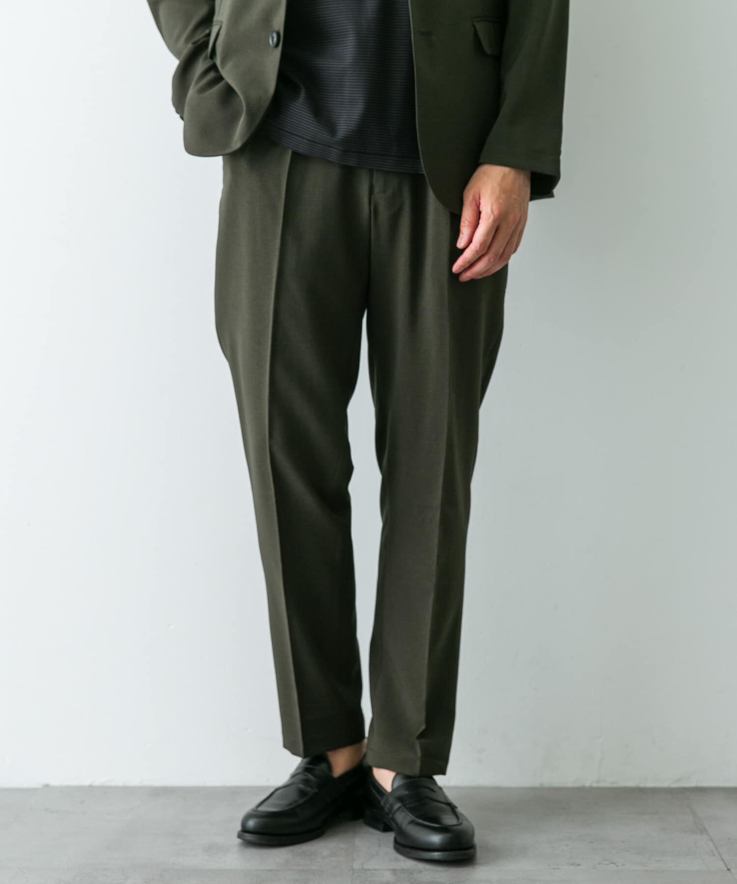 URBAN RESEARCH DOORS「『イージーケア』LIFE STYLE TAILOR　メランジトロストレッチパンツ」|スラックス|