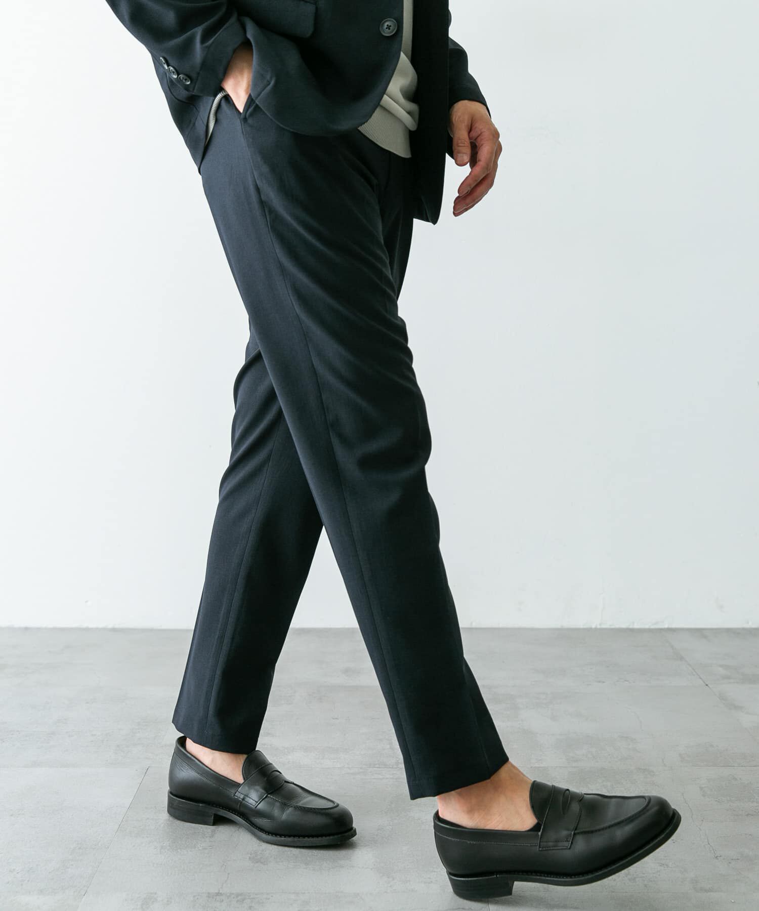 URBAN RESEARCH DOORS「『イージーケア』LIFE STYLE TAILOR　メランジトロストレッチパンツ」|スラックス|