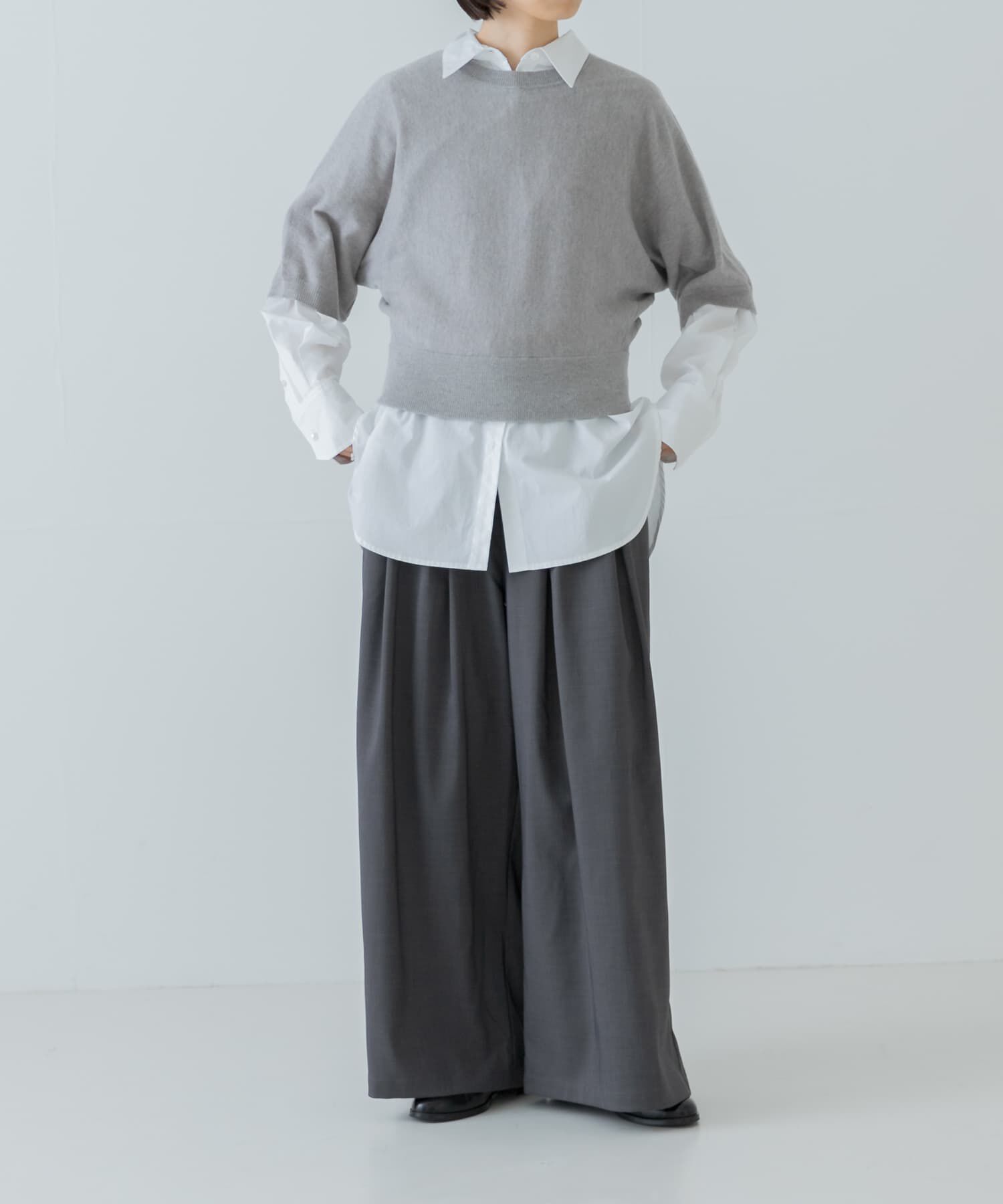 URBAN RESEARCH「ウールハーフスリーブドルマンニット」|ニット・セーター|