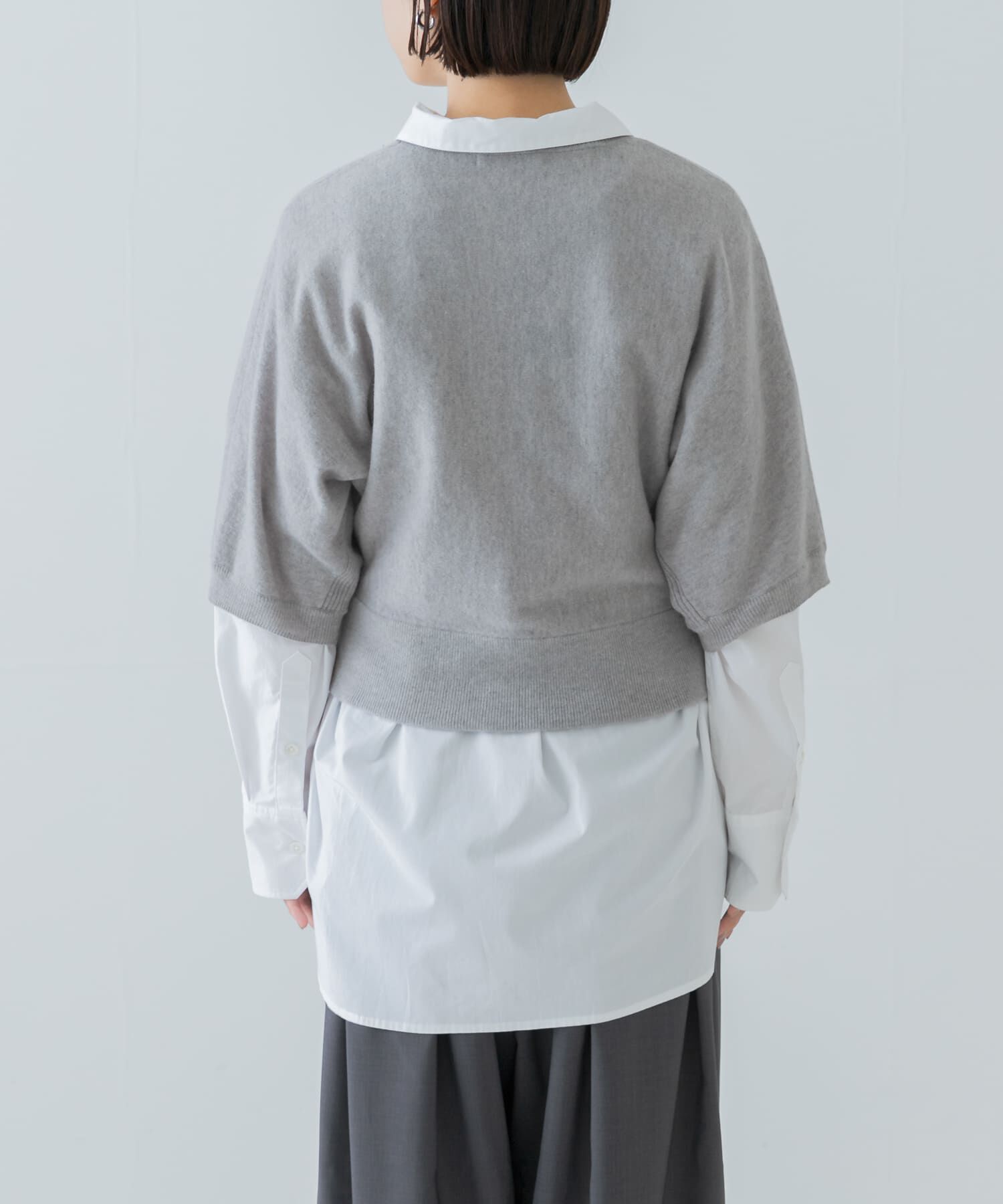 URBAN RESEARCH「ウールハーフスリーブドルマンニット」|ニット・セーター|