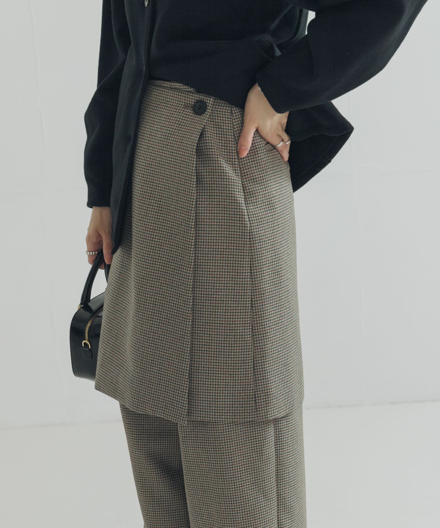 URBAN RESEARCH「ウールブレンドチェックスカート」|スカート|