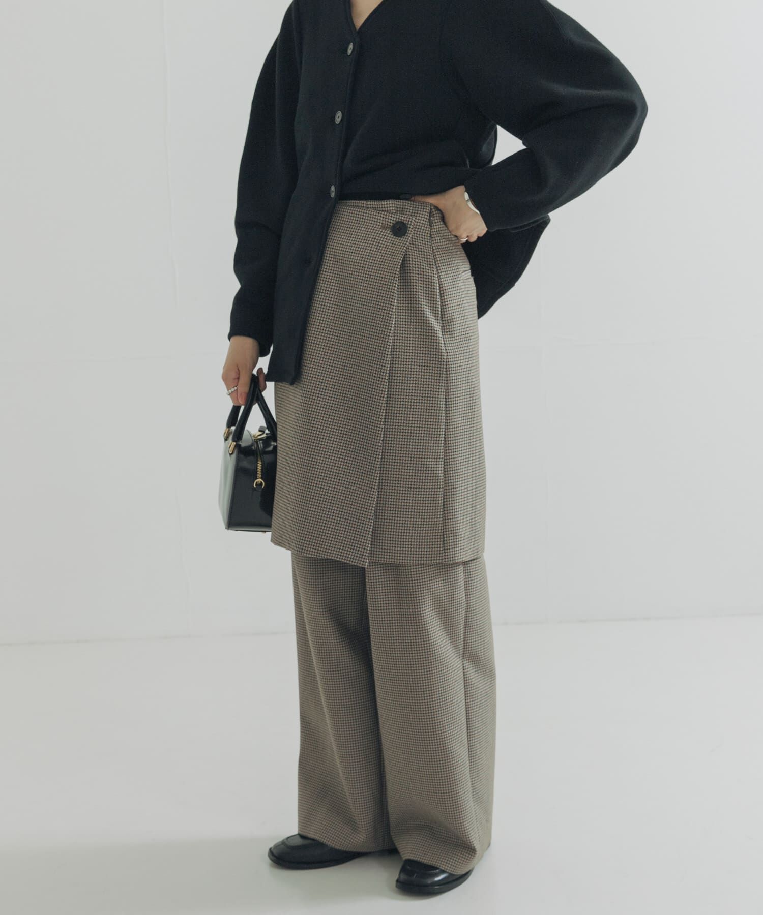 URBAN RESEARCH「ウールブレンドチェックスカート」|スカート|