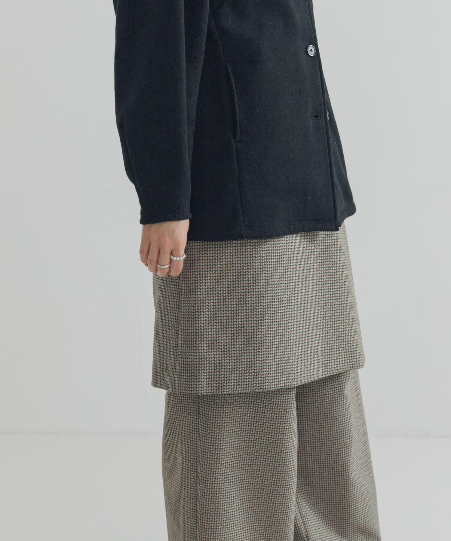 URBAN RESEARCH「ウールブレンドチェックスカート」|スカート|