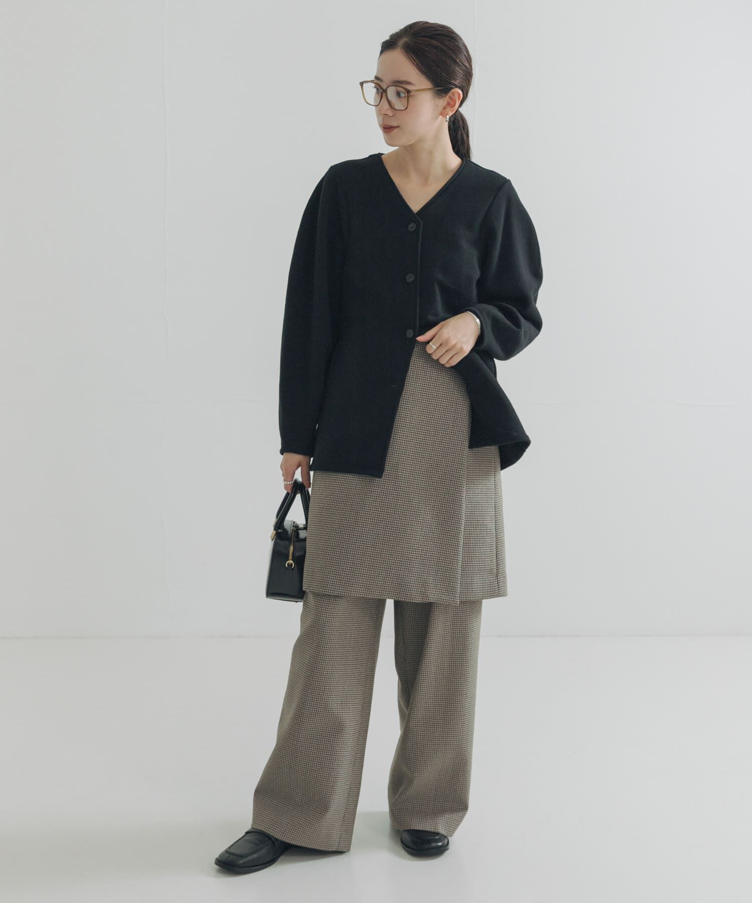 URBAN RESEARCH「ウールブレンドチェックスカート」|スカート|