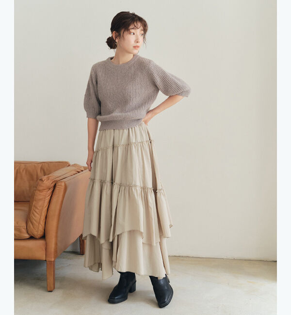 titivate「ランダムティアードスカート」|スカート|