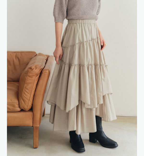 titivate「ランダムティアードスカート」|スカート|