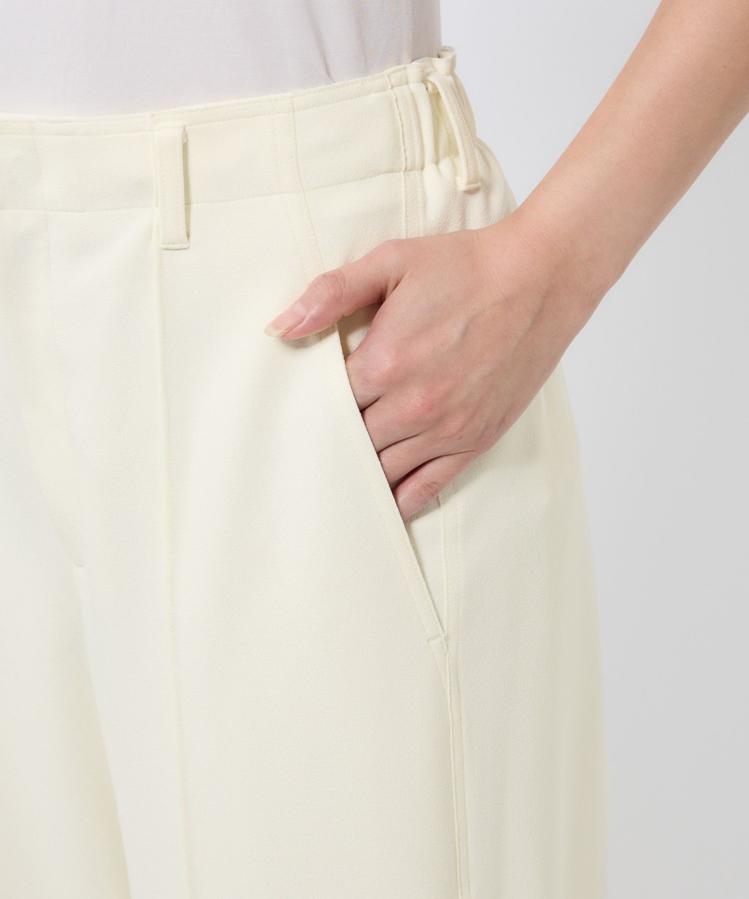 BABYLONE「【多機能素材】ジョーゼットスラックス」|スラックス|