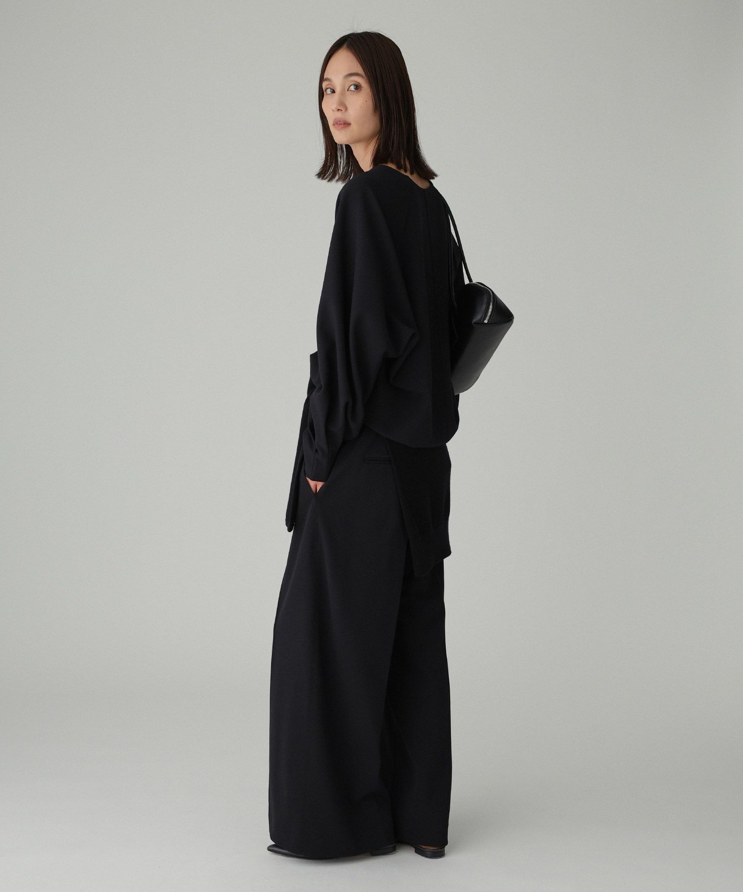 BABYLONE「【多機能素材】ジョーゼットスラックス」|スラックス|