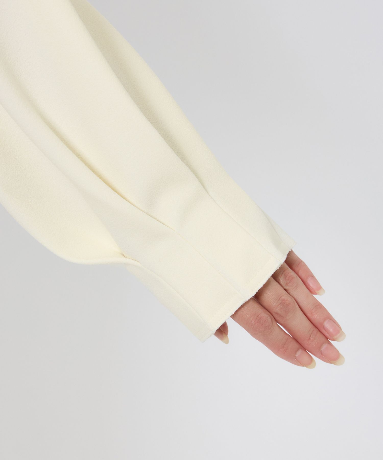 BABYLONE「【多機能素材】ジョーゼットVネックプルオーバー」|シャツ・ブラウス|