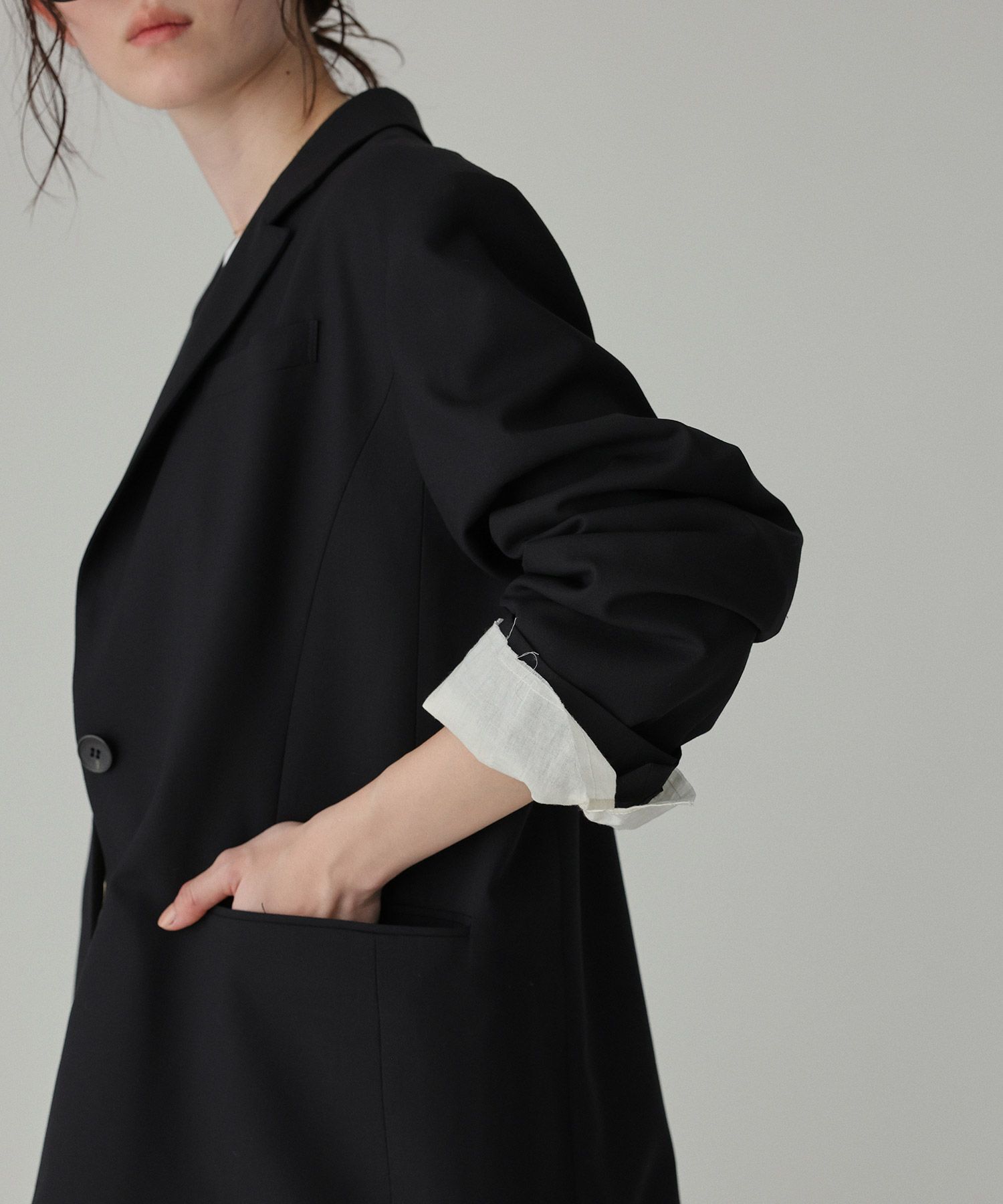 BABYLONE「オーバーシングルジャケット」|テーラードジャケット|