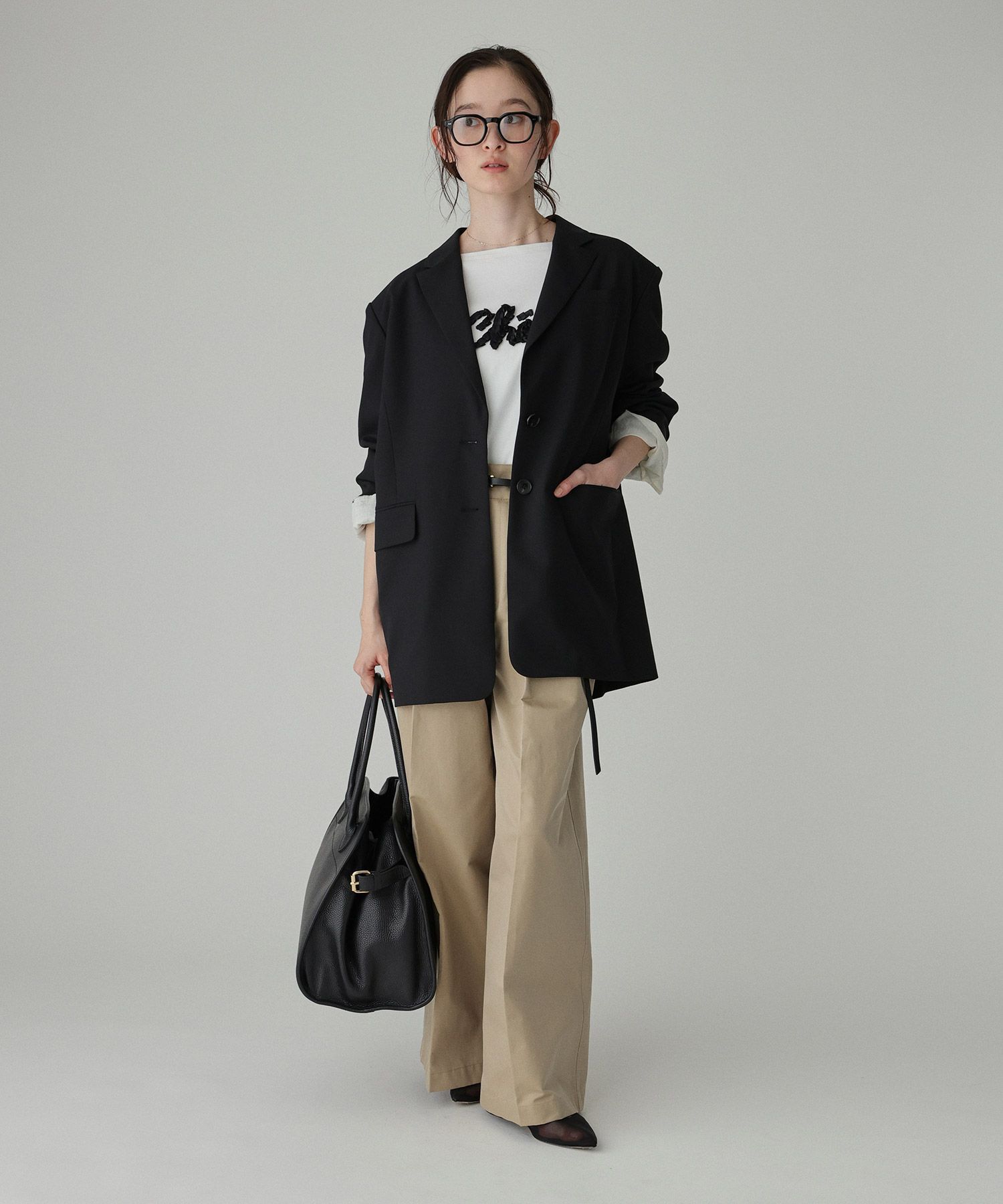 BABYLONE「オーバーシングルジャケット」|テーラードジャケット|