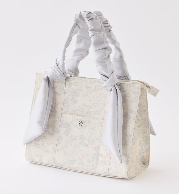  「ギャザーハンドルミニトートバッグ」|ショルダー・メッセンジャー|サックスブルー